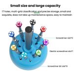 Magnetic Screwdriver Rotating Box 360-degree Rotation 17-slot Screwdriver Storage Box, RL-078 – Bild 5
