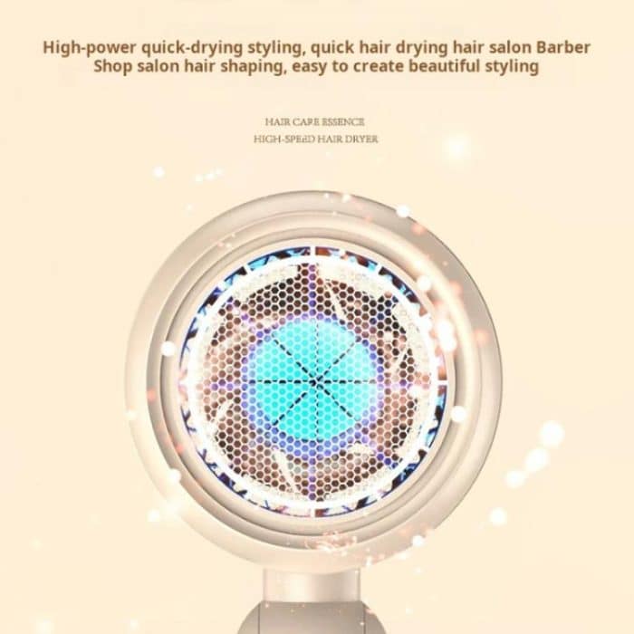 800-1200W High-Speed Hair Dryer with Blue Light Care Foldable & Portable for Travel, US Plug, EU Plug, UK Plug – Bild 5