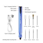 Smart Rechargeable Grinding Pen Portable Grinding Head Rust Removal Polishing Motherboard Repair Electric Grinder, RL-068C – Bild 3