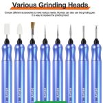 Smart Rechargeable Grinding Pen Portable Grinding Head Rust Removal Polishing Motherboard Repair Electric Grinder, RL-068C – Bild 7