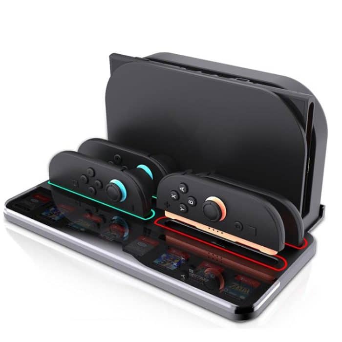 For Nintendo Switch 2 Controller Charging Dock Ultra-thin Stand With 8 Game Card Storage, UT01 Charging Dock – Bild 1