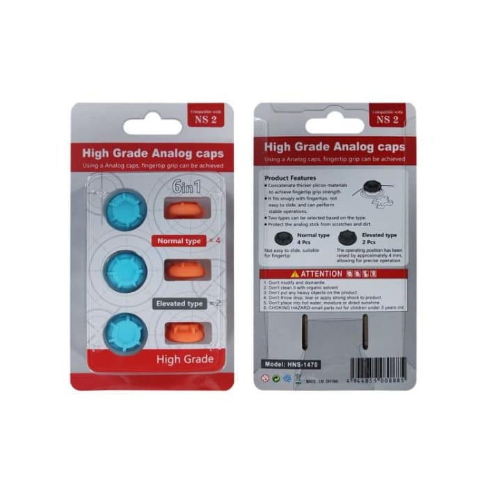 For Nintendo Switch 2 Silicone Joystick Cap 6 In 1 Key Protection Cap – Bild 6