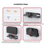 Für Nintendo Switch 2 PGTECH GP-369 Spielkonsole Wandhalterung Lagerregal mit Griff Lagerhaken – Bild 6