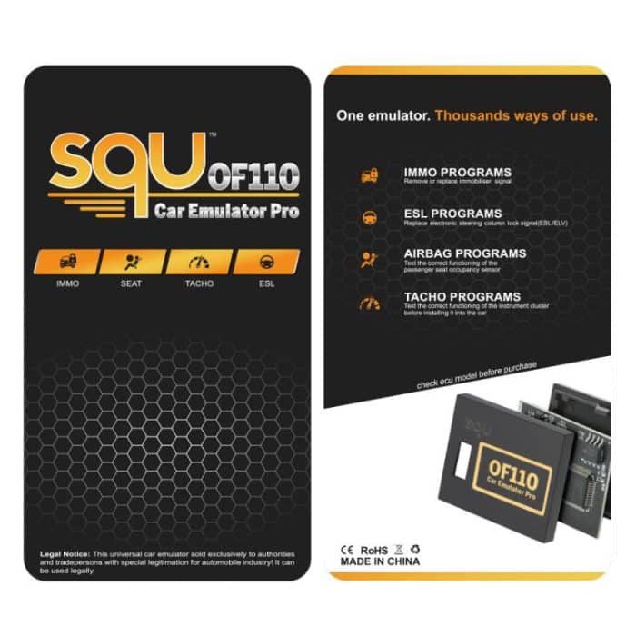 SQU OF110 Universal-Auto-Emulator Pro IMMO, ESL, Airbag- und Tacho-Programmierer Kfz-ECU-Codierungs- und Diagnosetool – Bild 6