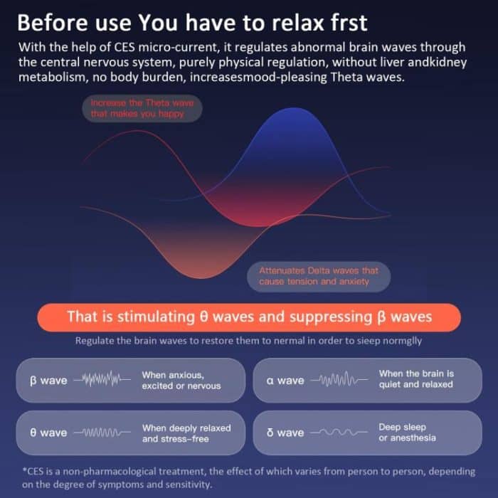 Ear Clip Sleep Aid Device Smart Microcurrent Pulse Pressure Relief Sleep Device, M008 – Bild 6