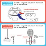 10-in-1 Motion Sports Bundle für Nintendo Switch 2/Switch Tennisschläger, Golfschläger, Fechten, Rennlenkrad und Multi-Game-Zubehör – Bild 9