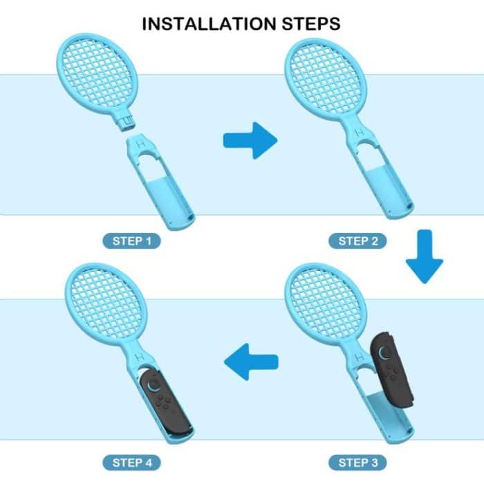Für Nintendo Schalter 2 Freude-Con 1 paar Tennis Schläger Motion Controller Grip Sport Kit – Bild 6