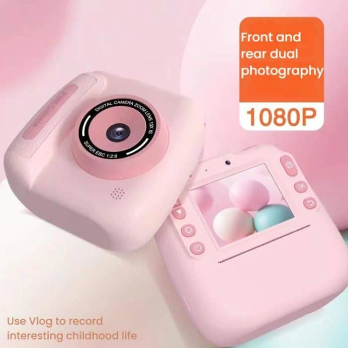 Children Instant Print Digital Camera Dual Front Rear Cameras HD Mini Camera – Bild 4
