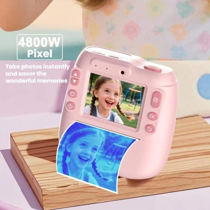 Children Instant Print Digital Camera Dual Front Rear Cameras HD Mini Camera – Bild 5