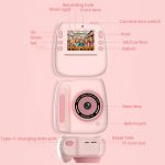 Children Instant Print Digital Camera Dual Front Rear Cameras HD Mini Camera – Bild 8