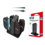 DOBE 4-in-1 Magnetische Ladestation für Nintendo Switch 2 Controller mit LED-Anzeigen und Cartridge-Aufbewahrung