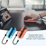 For Nintendo Switch 2 Joy-Con 2pcs /Pack Mini Portable Mouse Adapter Left+Right Controller Bracket, NS2296 (Black), NS2296 (Blue Red) – Bild 2