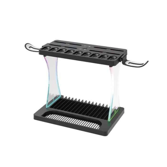 Für Nintendo Switch 2 Joy-Con Multifunktionale Halterung Ladestation mit RGB-Leuchten 25 Spielkartenspeicher – Bild 3