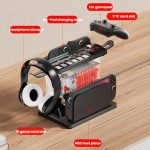 Für Nintendo Switch 2 Joy-Con Multifunktionale Halterung Ladestation mit RGB-Leuchten 25 Spielkartenspeicher – Bild 4