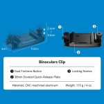 APEXEL BinoClamp Pro Schnellwechsel-Fernglashalterungssatz 360-Grad-Schwenk-Fernglashalter aus Aluminium – Bild 11