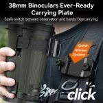 APEXEL BinoClamp Pro Schnellwechsel-Fernglashalterungssatz 360-Grad-Schwenk-Fernglashalter aus Aluminium – Bild 9