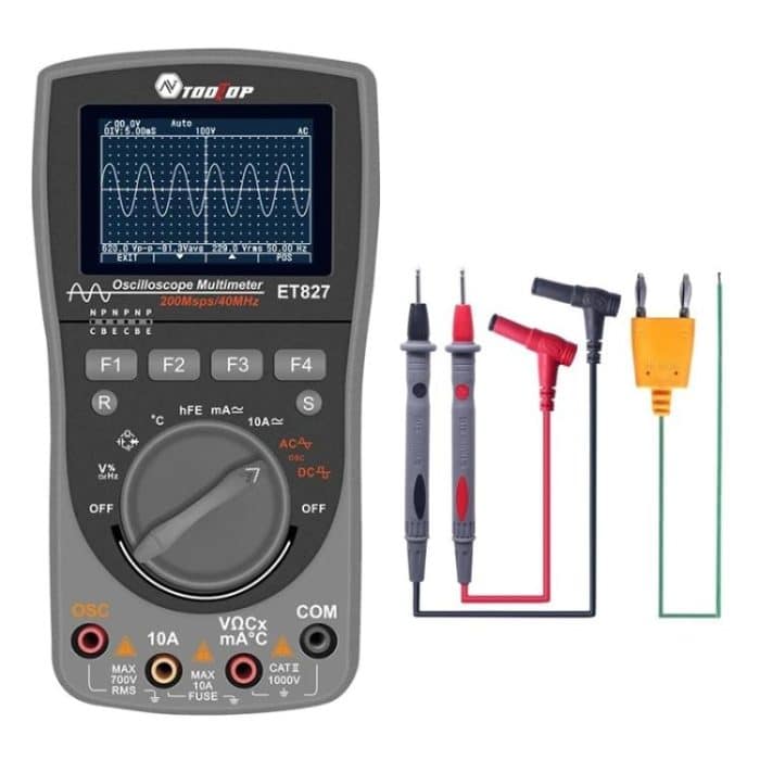 Oscilloscope Multimeter 200Msps Sampling Rate 40MHz Oscilloscope + Multimeter 2 In 1, ET827 – Bild 1