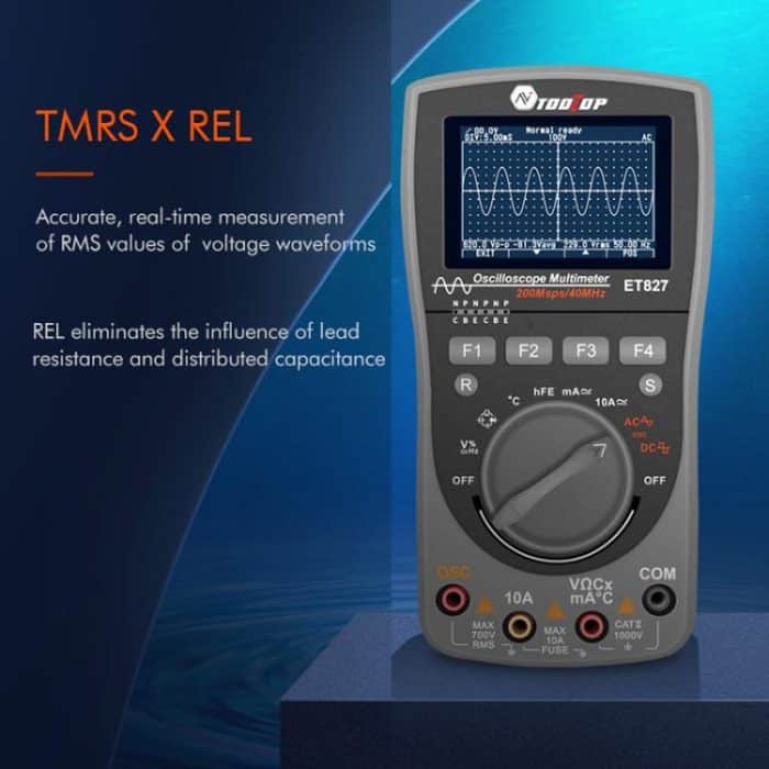 Oscilloscope Multimeter 200Msps Sampling Rate 40MHz Oscilloscope + Multimeter 2 In 1, ET827 – Bild 3
