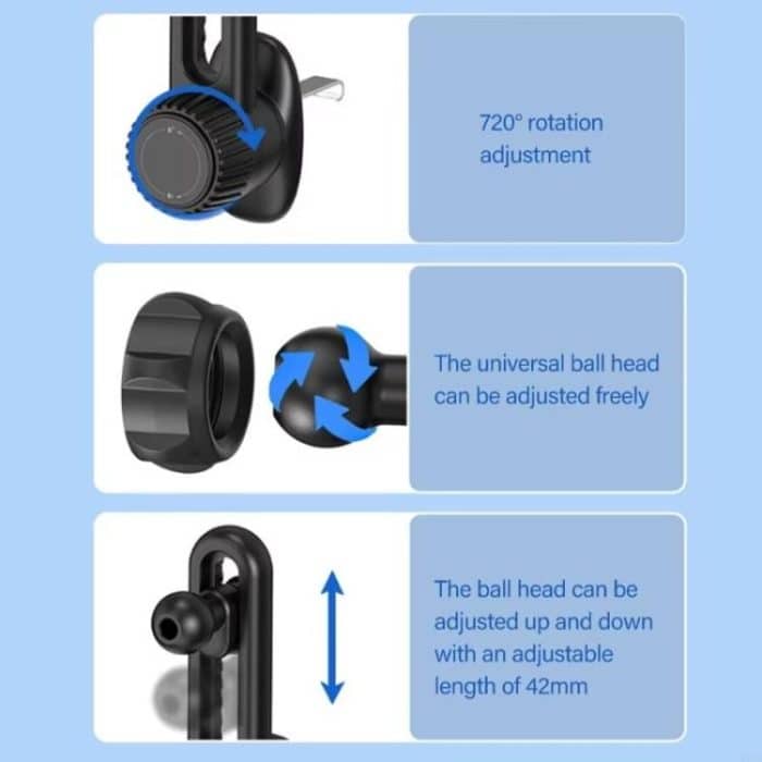 Car Air Outlet Bracket Base, Fixed, Adjustable – Bild 3
