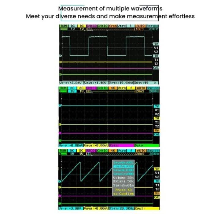 Mini Handheld Digital Storage Four-channel Automobile Maintenance Oscilloscope, DS213 – Bild 4