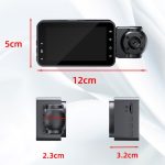 1080P HD Infrared Night Vision XWIFI Interconnected Driving Recorder, Two-recording, Three-recording – Bild 3