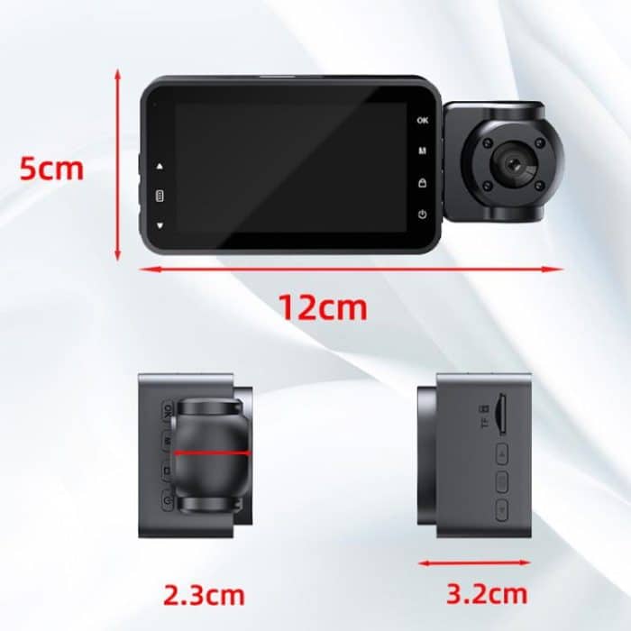 1080P HD Infrared Night Vision XWIFI Interconnected Driving Recorder, Two-recording, Three-recording – Bild 3