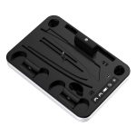 JYS Charging Display Station for PS5/PS5 Slim/PS Portal Dual Controller Dock with Cooling Fan & Headphone Hook – Bild 3