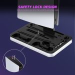 JYS Charging Display Station for PS5/PS5 Slim/PS Portal Dual Controller Dock with Cooling Fan & Headphone Hook – Bild 6