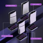 JYS Charging Display Station for PS5/PS5 Slim/PS Portal Dual Controller Dock with Cooling Fan & Headphone Hook – Bild 7