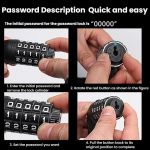 105cm Bicycle Chain Lock 5 Digit Combination Lock, 5 Digit – Bild 10