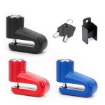 Bicycle Disc Brake Lock Portable Motorcycle Reminder Rope Lock Accessories, Red, Black, Blue – Bild 2