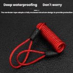 Bicycle Disc Brake Lock Portable Motorcycle Reminder Rope Lock Accessories, Red, Black, Blue – Bild 11