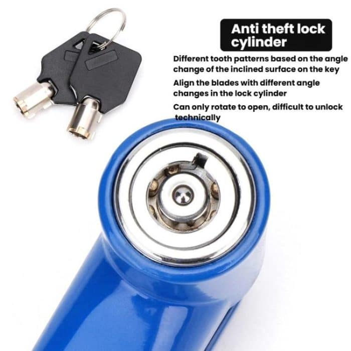 Bicycle Disc Brake Lock Portable Motorcycle Reminder Rope Lock Accessories, Red, Black, Blue – Bild 5