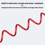 Bicycle Disc Brake Lock Portable Motorcycle Reminder Rope Lock Accessories, Red, Black, Blue – Bild 8