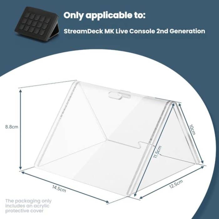 For Elgato Stream Deck MK.2 Live Console Dustproof Acrylic Cover – Bild 3