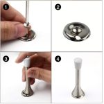3pcs Spring Door Stopper Anti-Collision Lock Protective Door Crash Pad – Bild 5