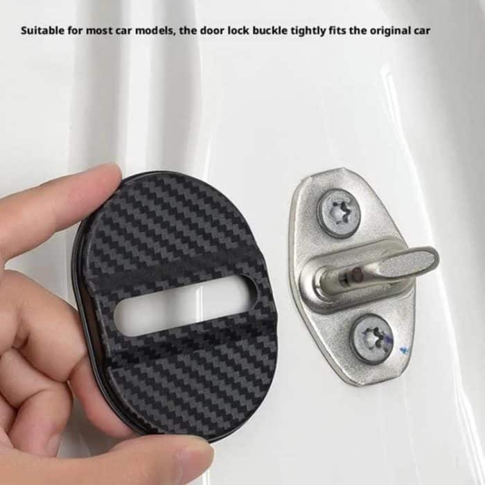 5sets Door Latch Protector Plastic Door Latch Cover Shock Absorbing Noise Reducing Soundproofing Adhesive Sticker – Bild 3