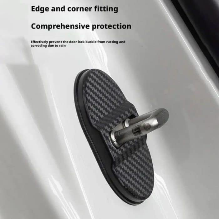 5sets Door Latch Protector Plastic Door Latch Cover Shock Absorbing Noise Reducing Soundproofing Adhesive Sticker – Bild 4