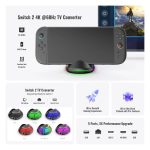 Für Nintendo Switch 2 JYS 4K 60Hz TV Dock 5-In-1 HUB mit Gigabit Ethernet Port RGB Umgebungsbeleuchtung – Bild 2