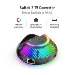 Für Nintendo Switch 2 JYS 4K 60Hz TV Dock 5-In-1 HUB mit Gigabit Ethernet Port RGB Umgebungsbeleuchtung – Bild 3