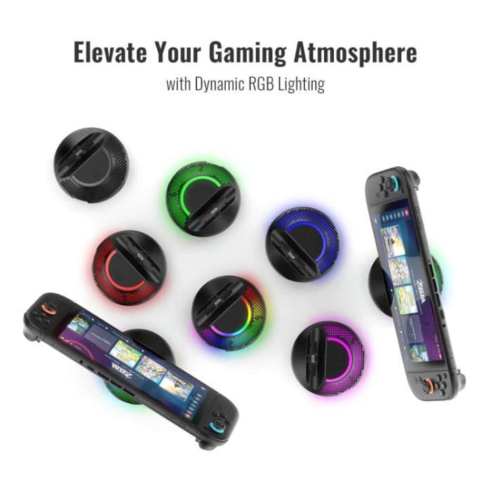 Für Nintendo Switch 2 JYS 4K 60Hz TV Dock 5-In-1 HUB mit Gigabit Ethernet Port RGB Umgebungsbeleuchtung – Bild 7