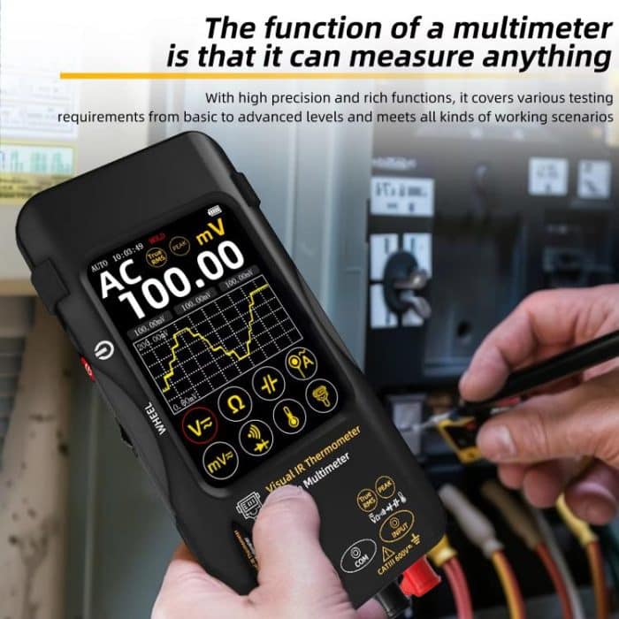 BSIDE SH9 Infrared Thermal Imaging Multimeter Touchscreen High-Definition Thermal Imaging Thermometer Electrical Floor Heating Inspection, Standard, Standard+Flexible Coil, Standard+Macro Lens, Standard+Macro Lens+Flexible Coil – Bild 3