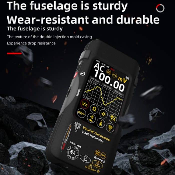 BSIDE SH9 Infrared Thermal Imaging Multimeter Touchscreen High-Definition Thermal Imaging Thermometer Electrical Floor Heating Inspection, Standard, Standard+Flexible Coil, Standard+Macro Lens, Standard+Macro Lens+Flexible Coil – Bild 10