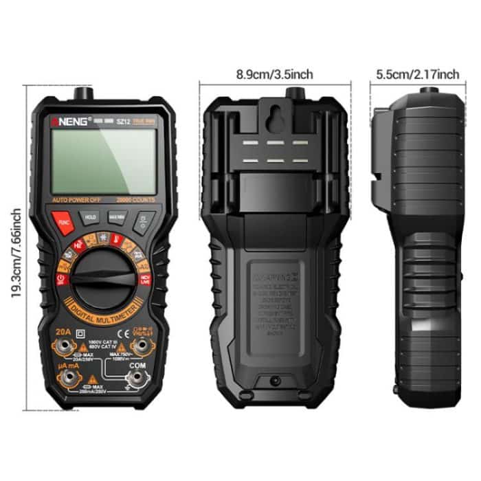 ANENG Intelligent Double Tube Anti-Burn Capacitor Multimeter, SZ12 – Bild 2
