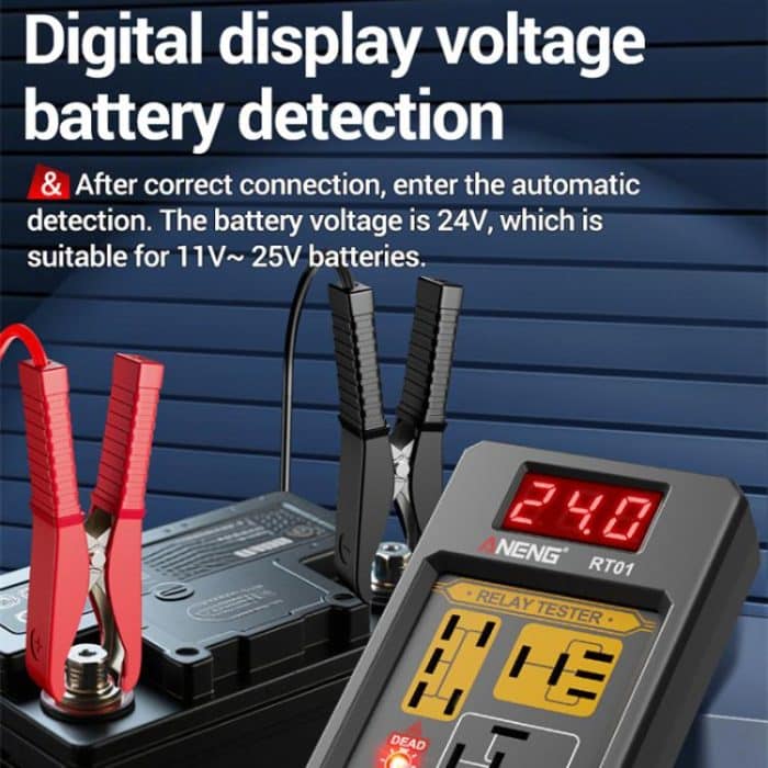 ANENG 12V/24V Car Battery Relay Four-Pin Digital Display Tester – Bild 6