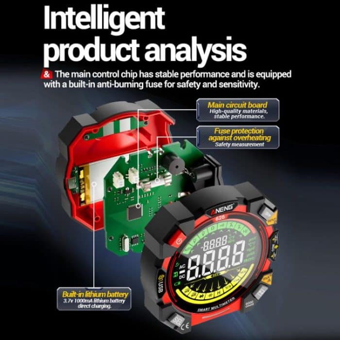 ANENG Intelligent High-precision Double-tube Fuse Digital Multimeter, 626 – Bild 3