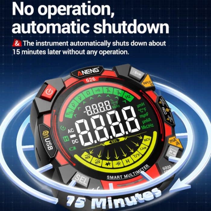 ANENG Intelligent High-precision Double-tube Fuse Digital Multimeter, 626 – Bild 8