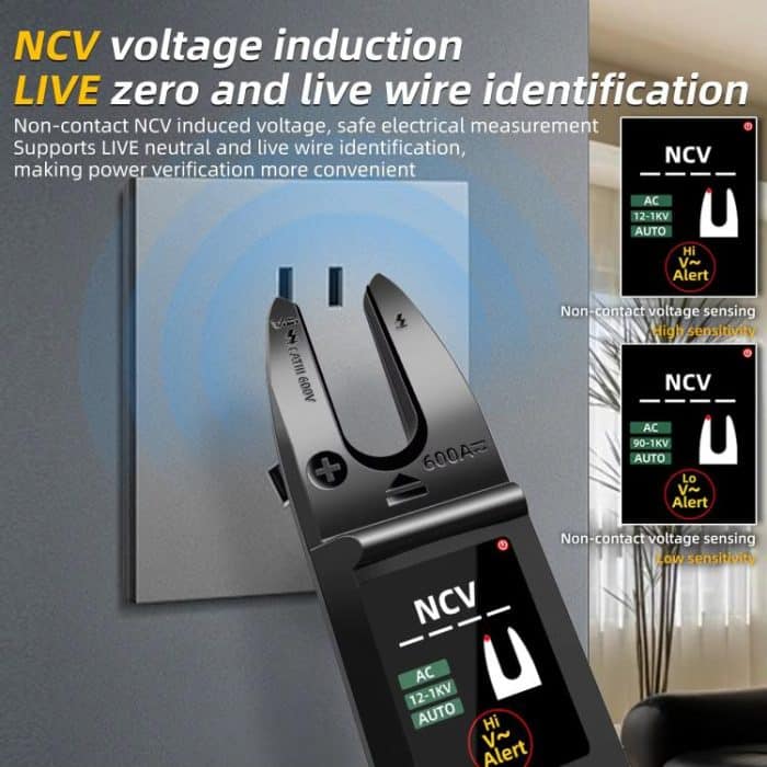 600A Intelligent High-Precision Clamp Meter U-Type Multimeter, U5 – Bild 4