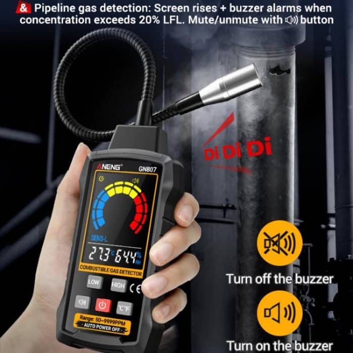 ANENG Digital Display Combustible Gas Leak Detector, GN807 – Bild 4