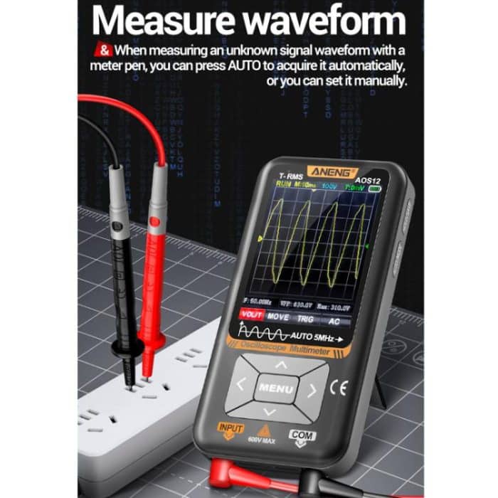 ANENG 2 In 1 Handheld Color Screen Oscilloscope Digital Multimeter, AOS12 – Bild 6